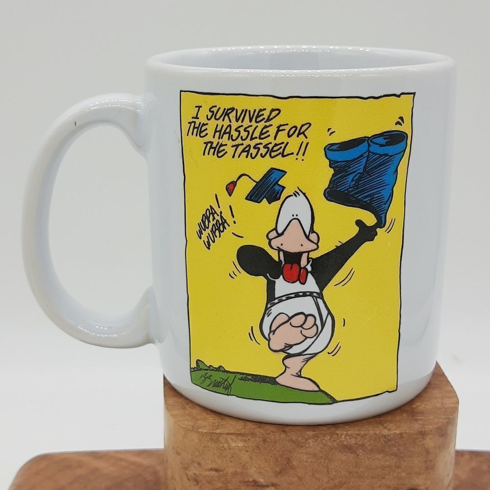 Penguin Opus n' Bill Graduation Wubba Wubba Ceramic Mug vintage
